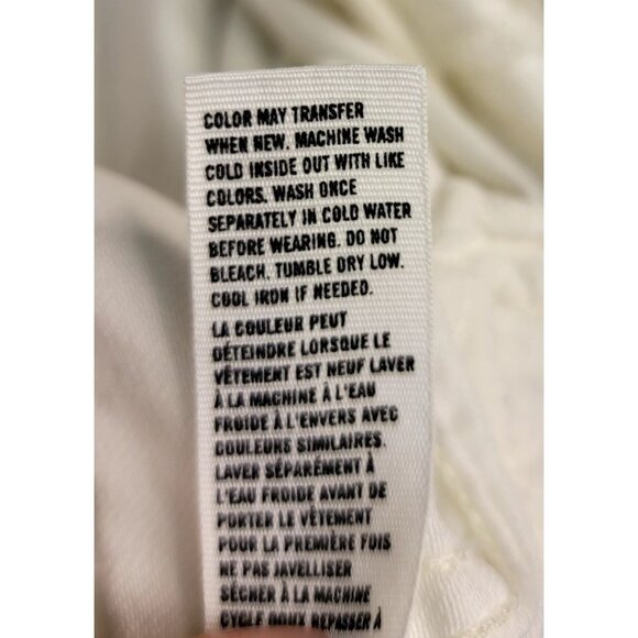 American Eagle Outfitters Womens White Gray Hooded Denim Jacket M (Callout) - Picture 6 of 12